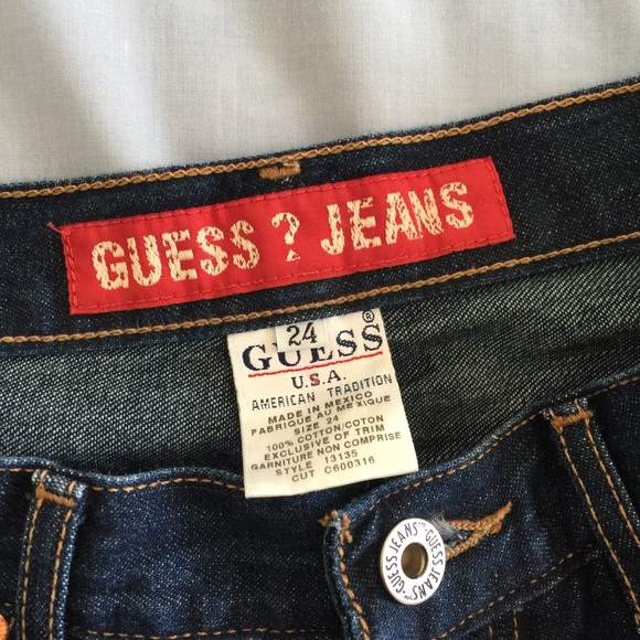 Guess flared bootcut denim jeans - size 24 - Picture 3 of 9